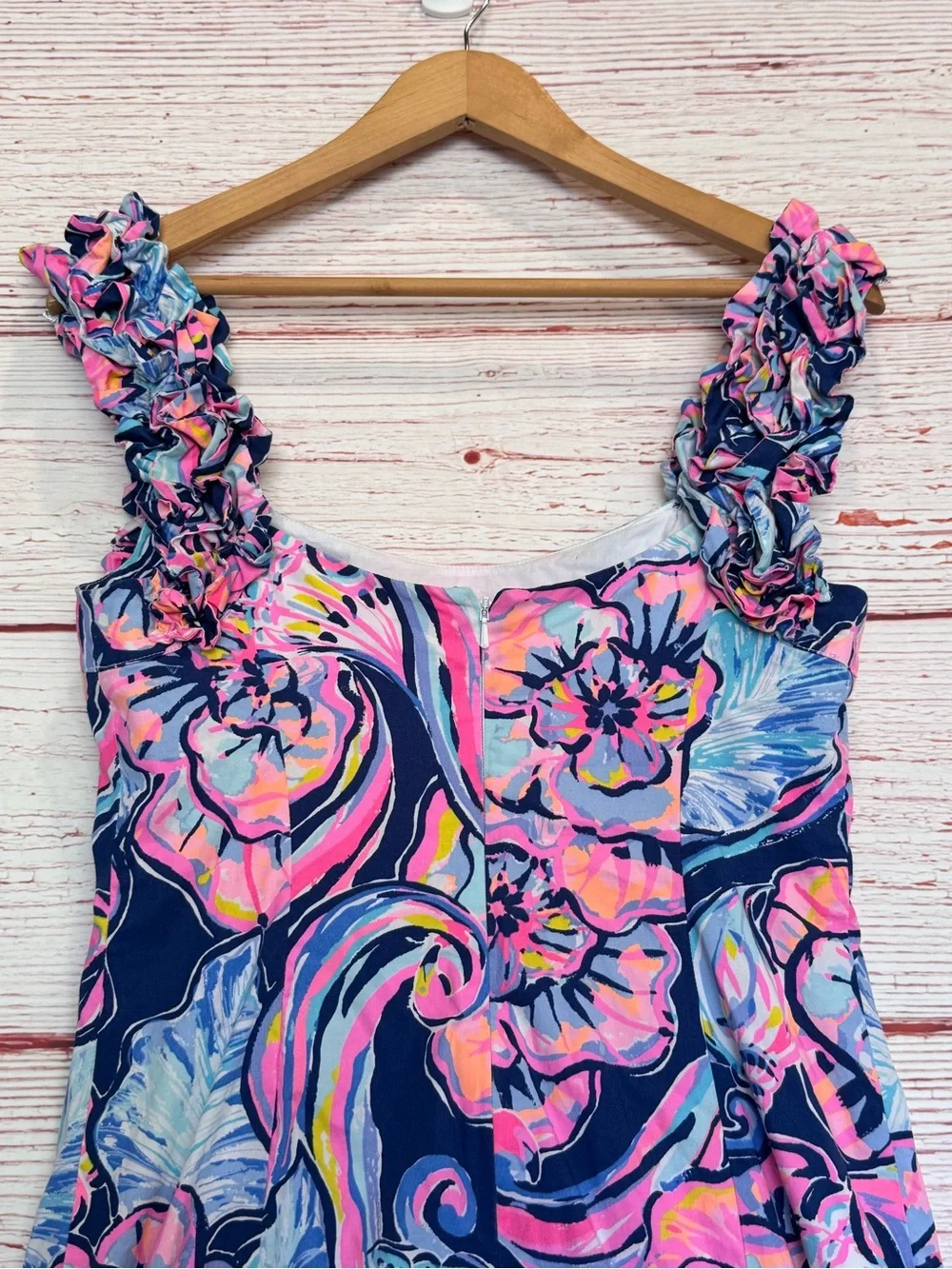 Lilly Pulitzer Devina Dress in Nauti Navy Boho Bateau Sz 4